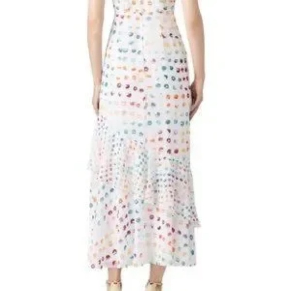 Monique Lhuillier White Dress with Colorful Patterns - Picture 6 of 6